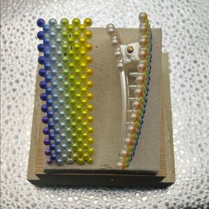 Colorful Beaded Hair Clips